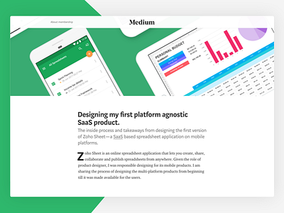 Designing my first SaaS product (Article) android article ios medium productdesign saas workflow