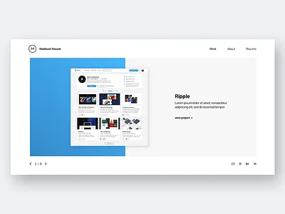 Madison Yocum Portfolio - Work portfolio portfolio site portfolio website ui website