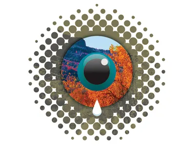 Foliage viewfinders for the colorblind color colorblind digital eyeball illustration reds spotillustration viewfinder vision