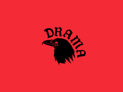 Drama bird crow drama dramatic illustration no raven sad tear