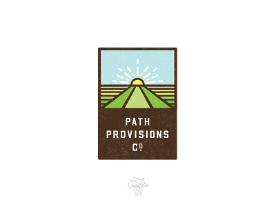 PATH_PROVISIONS_CO. concept food illustration logo