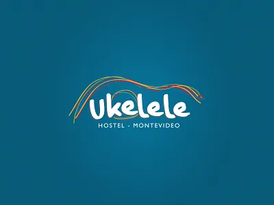 Ukelele Hostel logo branding design hostel identity logo music