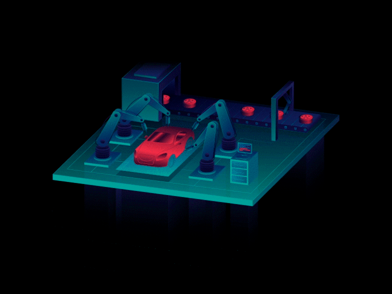 Auto manufactury auto car constraction conveyor isometry platform technology