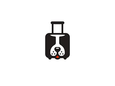 Travel Dog branding dog logo pet suitcase travel
