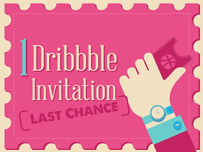 Dribbble Invitation (Last chance) draft dribbble invitation illustration invitation invite