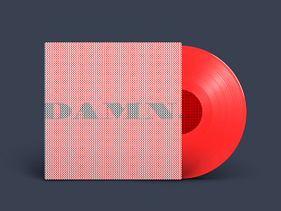 Damn - Kendrick Lamar bitmap branding design logo music record red type typography vinyl