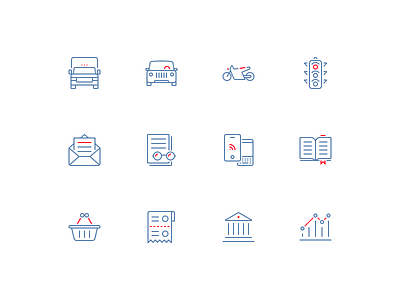 Set of big icons for VTB24 aic icon icons stroke vtb web