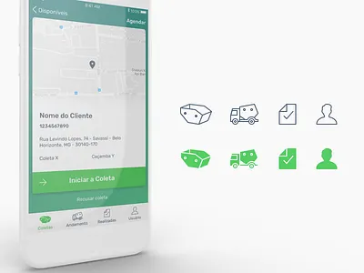 Tab Bar Icons bucket truck icon ios map slide button tab tab bar truck