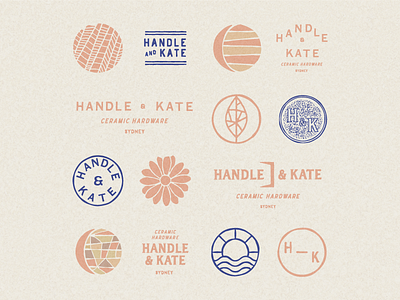 Handle & Kate branding debut dribble drible first hello identity illustration logo post potfolio welcome