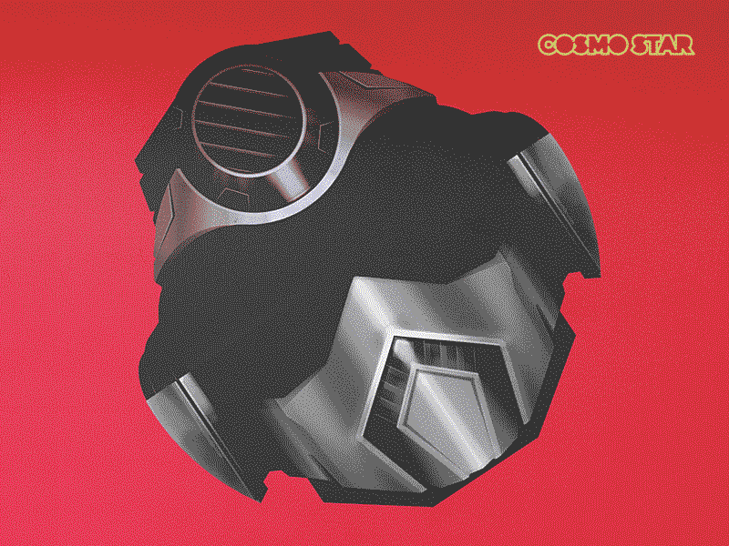 Cosmo Star glasses gradient helmet pixel png robot style