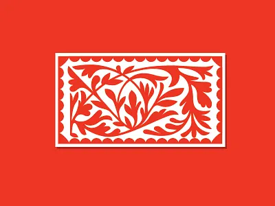 La Cabañita business card illustration mexican mexico ornament pattern