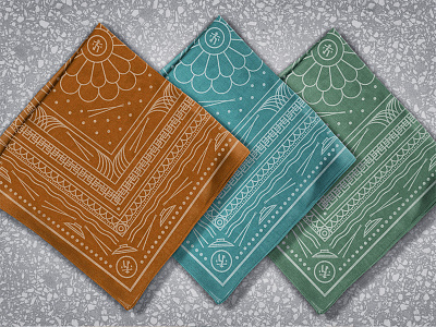 Chopdana asian bandana chopsticks merchandise pattern textile