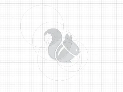 Nut Squirrel Sketch animal company logo nut sketch
