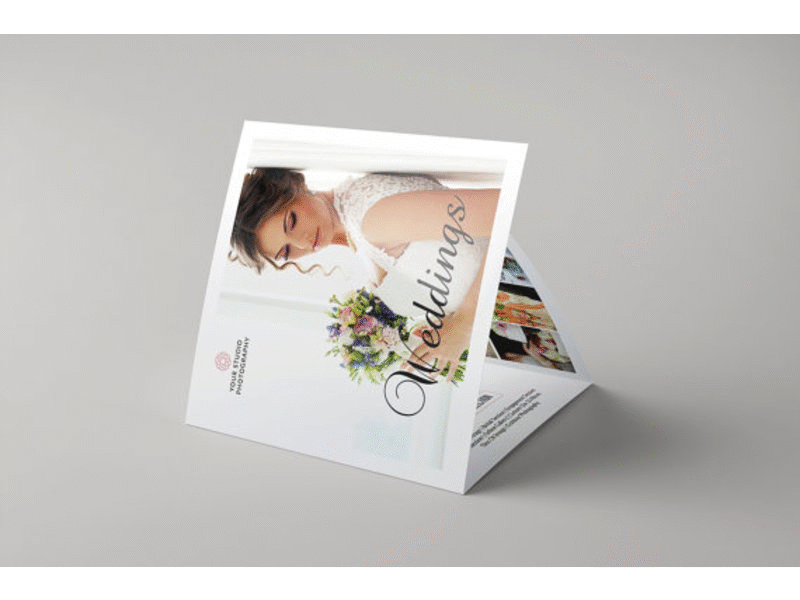 Photography Brochure Template animation brochure marketing photography price list square trifold template wedding