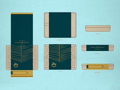 Ideal Meals Packaging meals packaging print design