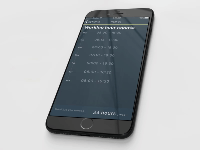 Working hours report flinto hours prototype report tracking working