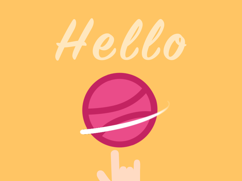 Hello Dribbble ae animation dribbble first shot hello