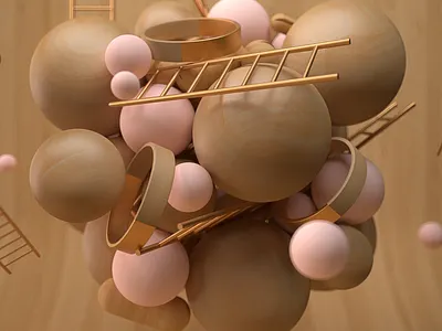 Clumsy Steps 3d c4d photoshop render