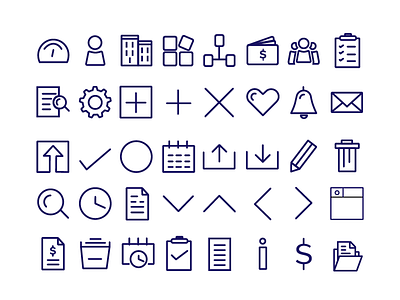 Icon Set icon icons line set