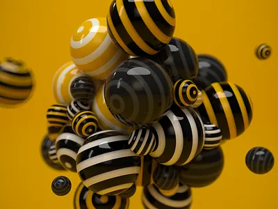B's 3d c4d photoshop render