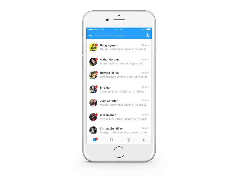 Zalo 3D Touch Profile 3d touch chat flinto profile prototype social vietnam vietnamese zalo