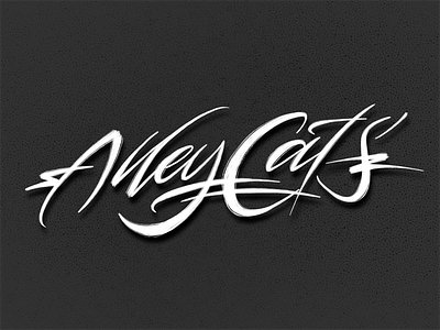 Alley Cats calligraphy freehand handwriting handwritten kaligrafia lettering liternictwo litery powerscripts script typografia typography