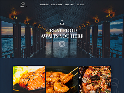 Pier 13 Hero Section navy pier restaurant restaurant branding restaurant site sea seafood