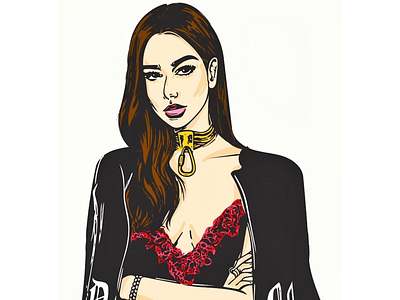 Dua Lipa adobedraw art digital draw dualipa ipadpro singer