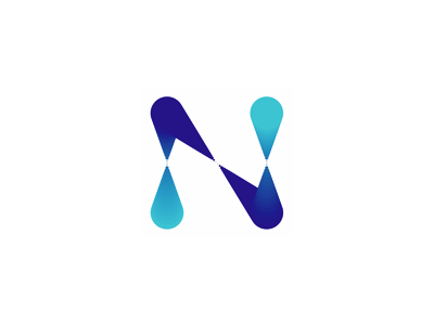 N letter mark, server monitoring system logo design symbol alerts client cloud application communication communications connection connections flat 2d geometric letter mark monogram logo logo design n network nodes notifications server monitoring system servers statistics vector icon mark symbol