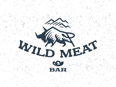 Wild meat. bar bull cowboy meat mountain wild