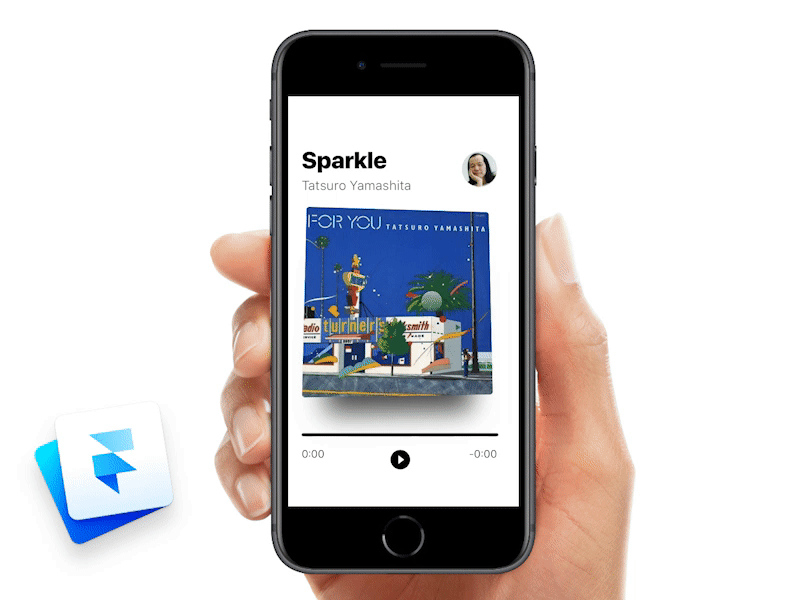 Framer Practice #1 animation app daily ui exploration framer interface mobile music player practice prototype ui