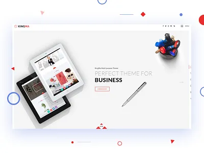 Header with Hero Image - Minimal Design banner creative hero header landing page minimal mock up ui design unique web site design