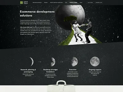 Ecommerce Development Solutions page @ own website) agency ecommerce landing page studio web development