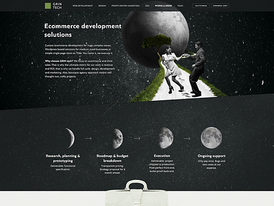 Ecommerce Development Solutions page @ own website) agency ecommerce landing page studio web development