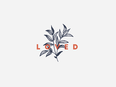 LOVED calligraphy handlettering illustrator plant typography