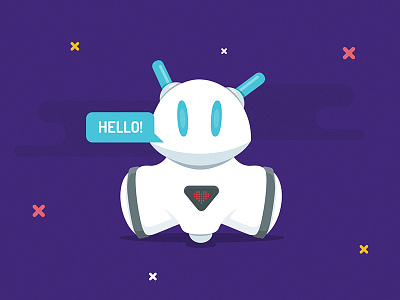 Photon Robot - Illustration illustrations photon robot startup toy vector