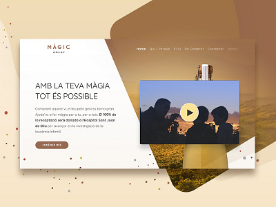 MÀGIC cancer childhood design gift leukemia solidarity type typography ui ux web wine