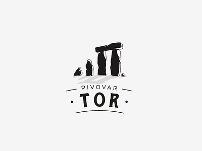LOGO Tor Brewery beer brand branding brewery celt design gate ilustration logo logo design rock vector