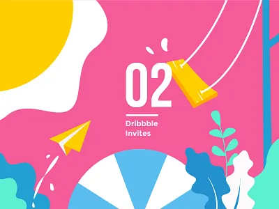 Dribbble Invites dribbble giveaways illustration invitation invite