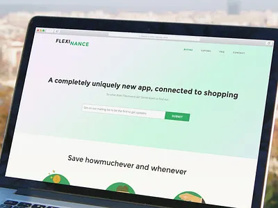 Fintech App Landing Page Website Design app finance fintech landing mobile page single ui ux website