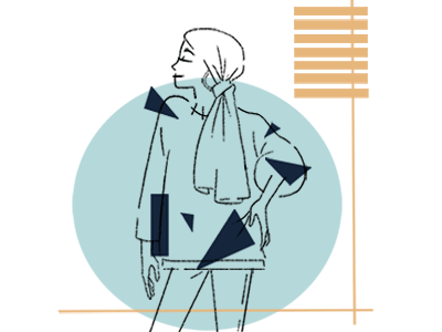 Dina 2d animation character design design illustration motion design