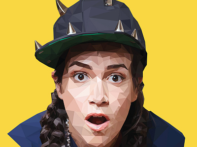 Abbi Jacobson Poly Portrait Detail abbi jacobson broad city illustration poly poly portrait portrait