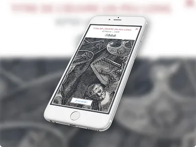 Les pétrifiantes {mobile #2} mobile poster shop webdesign website