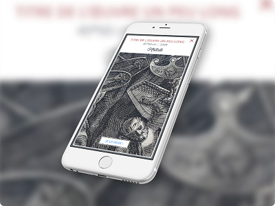 Les pétrifiantes {mobile #2} mobile poster shop webdesign website