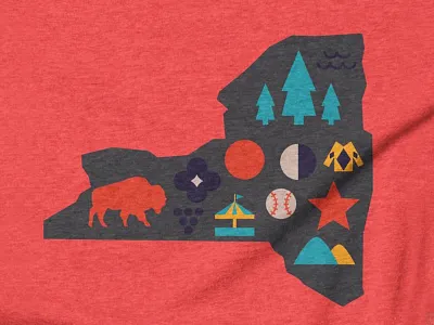 Upstate Icons - AIGA adirondacks buffalo catskills cooperstown finger lakes icons new york rochester simple upstate upstate new york upstate ny