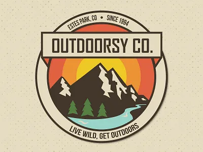 Outdoorsy Co. logo logos mountain logo nature logo outdoors logo