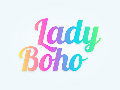 Lady Boho brand fashion graphics logo