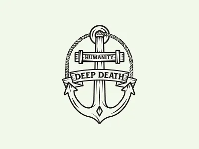 Humanity Deep Death anchor cross death deathlogo deep humanity lineart rope