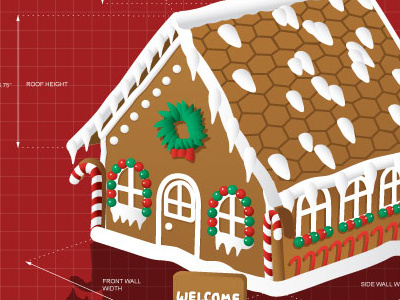 Christmas Card Animation after effects animation christmas ginger bread house holiday jingle bell