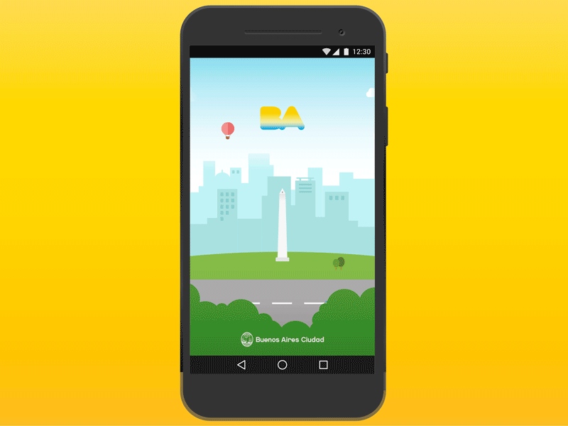 "Splash" - Buenos Aires Apps animacion animation app bienvenida buenosaires gobierno screen splash transition ui ux welcome